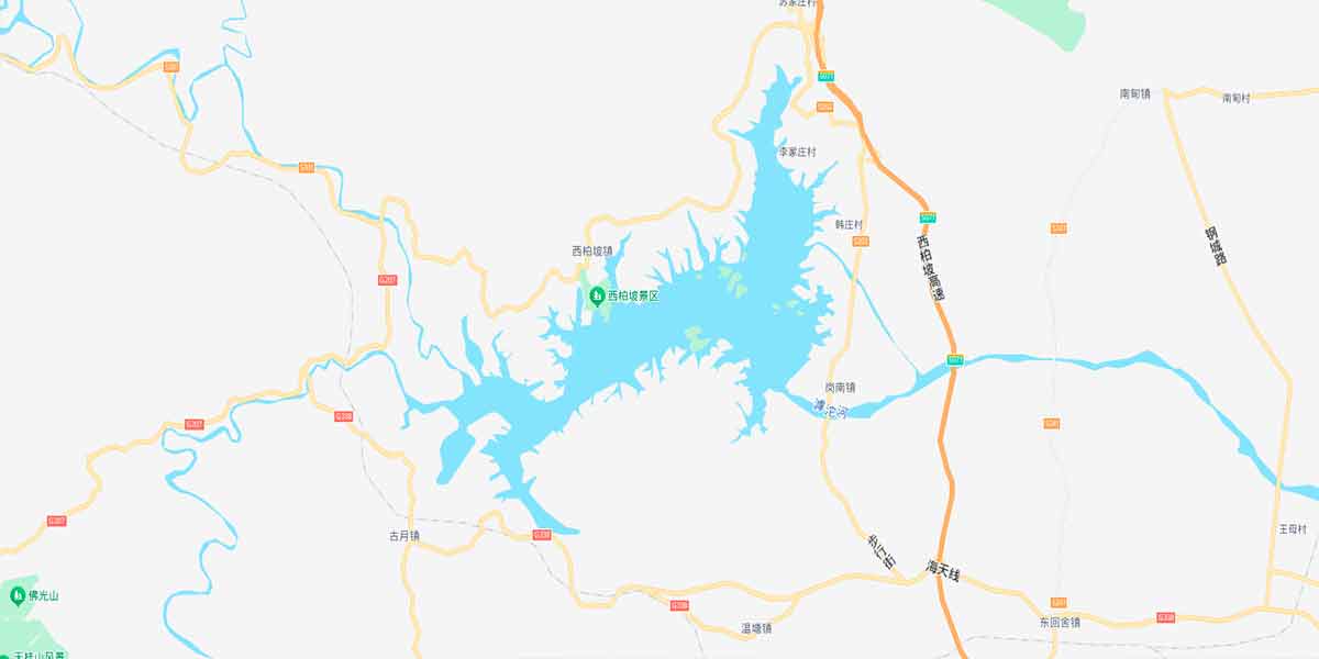 西柏坡经济开发区地理位置地图
